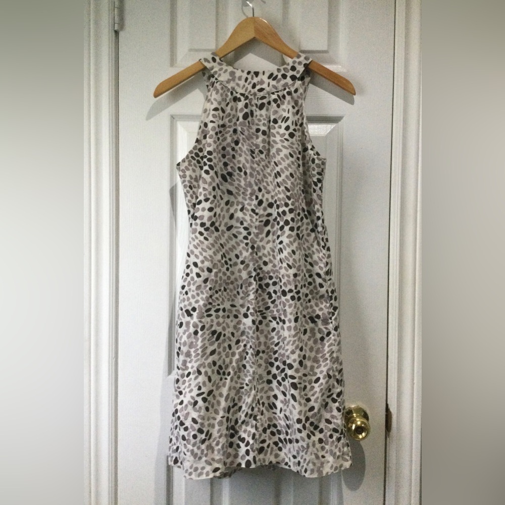 Lori M Cotton Black and White Spotted Mini Dress - Picture 5 of 5